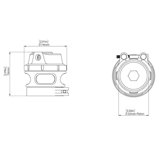 Turbosmart RacePort GenV Blow Off Valve for (TS-0204-1131)