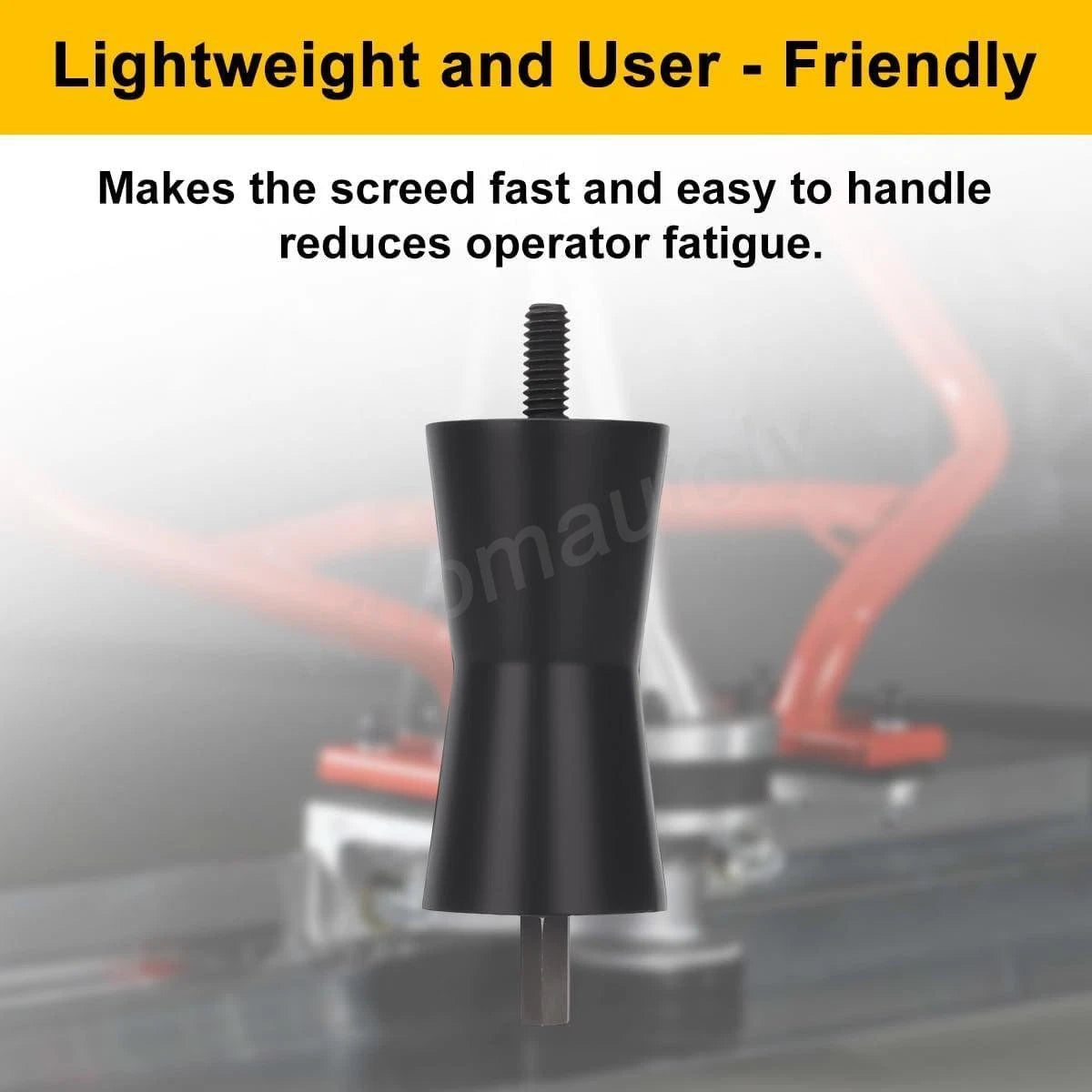 Black Rubber Drive Axle for Magic Screed HD7070 (Replacement)