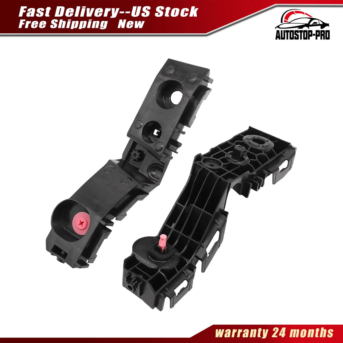 2PC Front Bumper Bracket Set for Toyota Tacoma (2024–2025) 52116-AK010, 52115-AK010