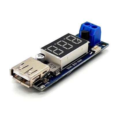 4X DC-DC Step Down Buck Converter to 5V USB Module with Voltmeter