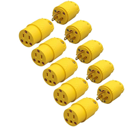 5-Piece Replacement Plug & Connector Set - 15A 125V