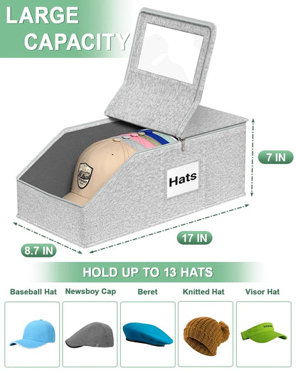 2X Stackable Hat Organizer for Baseball Caps (2010–2023)
