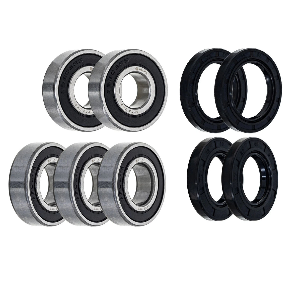 Wheel Bearing Seal Kit for Kawasaki KH400 (MK1008529, 6203-2RS, 6205-2RS)