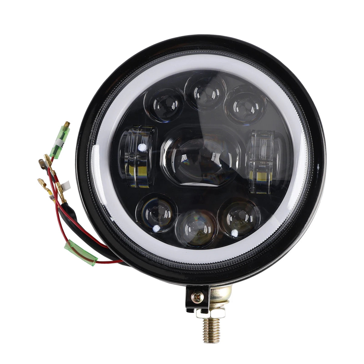 5.75" Headlight Lamp for Motorcycle (M513-B124-BLK)