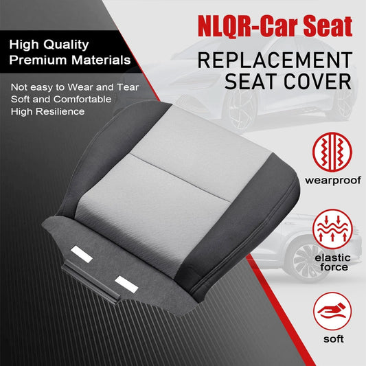 Front Driver Seat Cover & Foam Cushion for Chevy Silverado GMC (2007–2014)