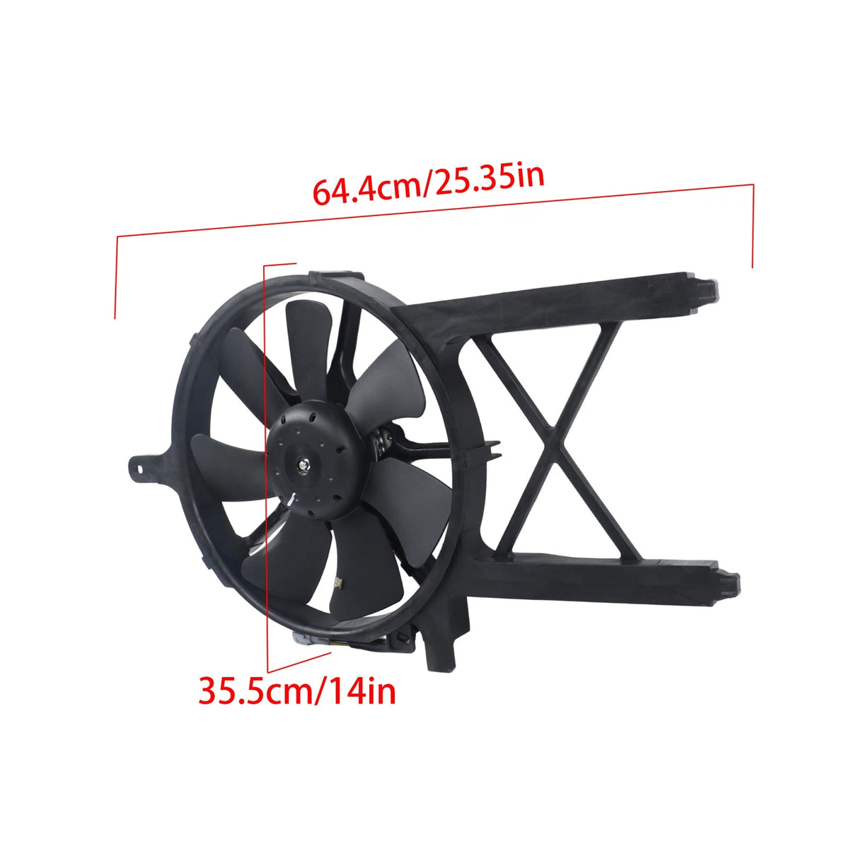 Radiator Condenser Cooling Fan for Nissan Frontier/Pathfinder (2005–2007) BCK97955K, 92120EA200, 92120ZL00A, 620451