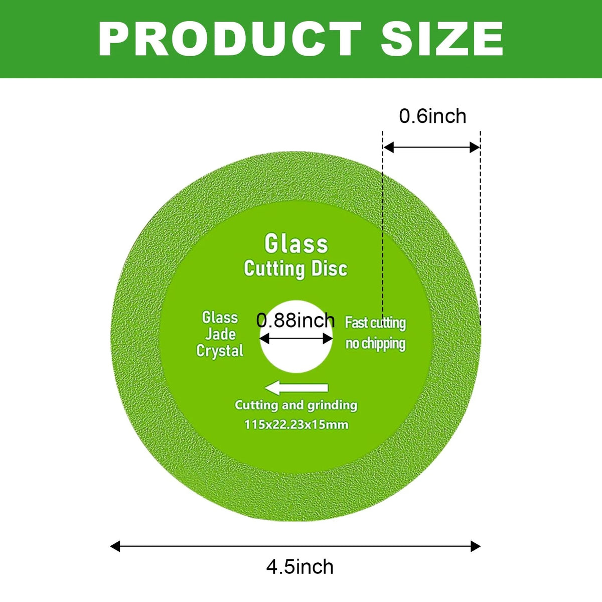 2Pcs 4.5 Inch Diamond Rock Slab Grinding Disc for Standard Use