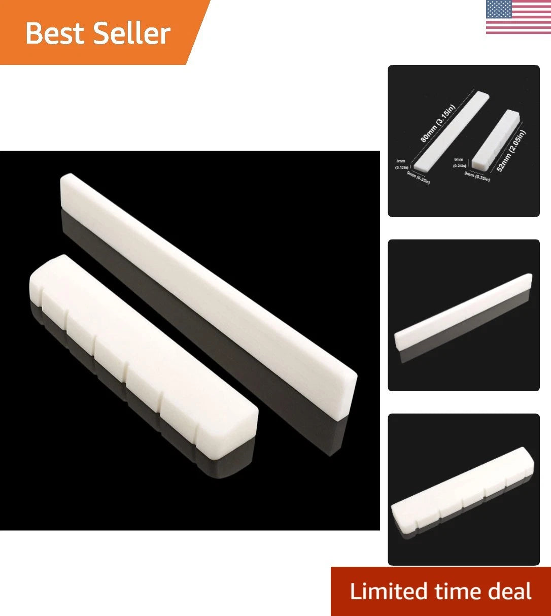Bone Nut & Saddle for Classical Guitars