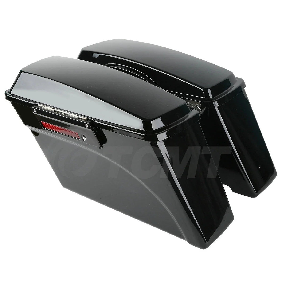 Complete Vivid Black Hard Saddlebag Softail Conversion Brackets for Harley (1986–2017)