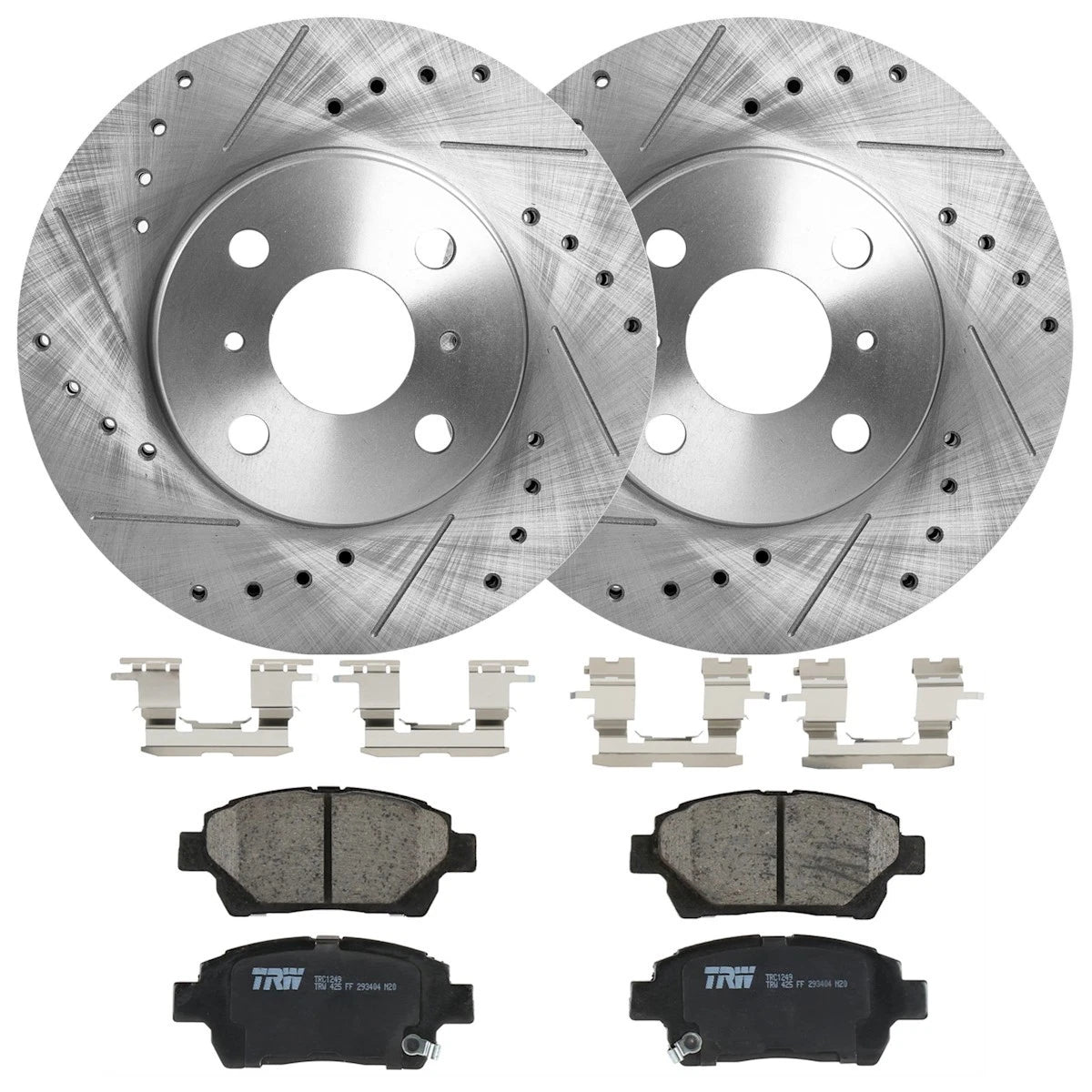 2X Brake Disc and Pad Kit for Scion xA xB (KIT-072924-4479, 12144133)