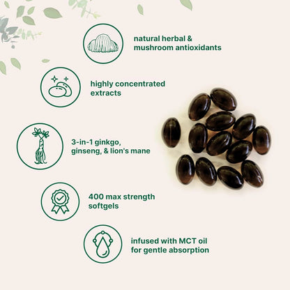 Micro Ingredients Ginkgo Biloba & Ginseng Softgels (400 Count)