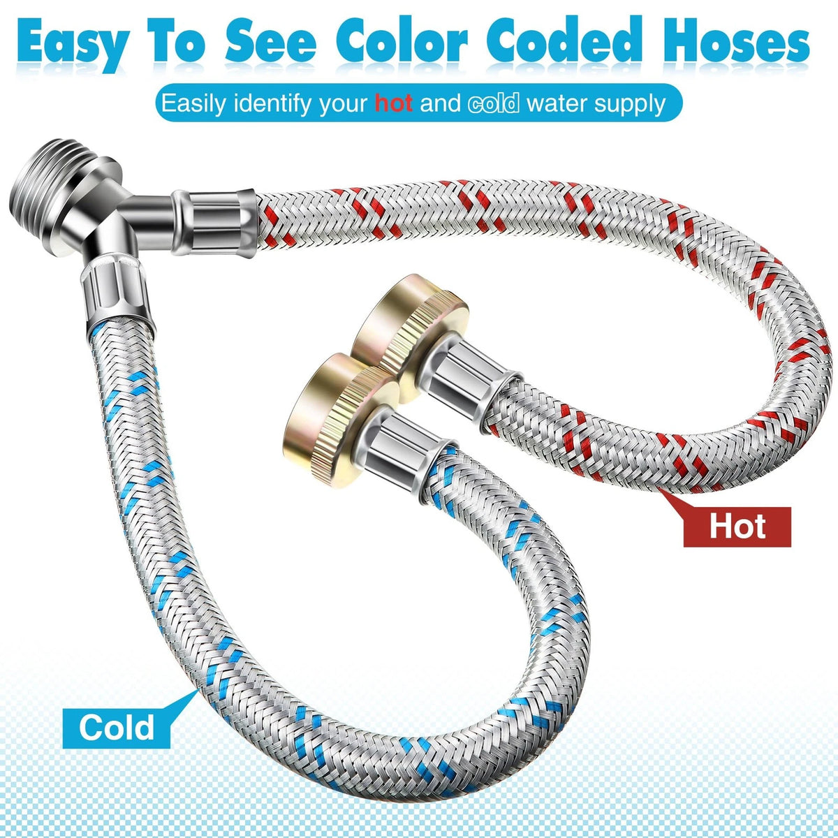 1 Ft Y Connector Hose for Washing Machine