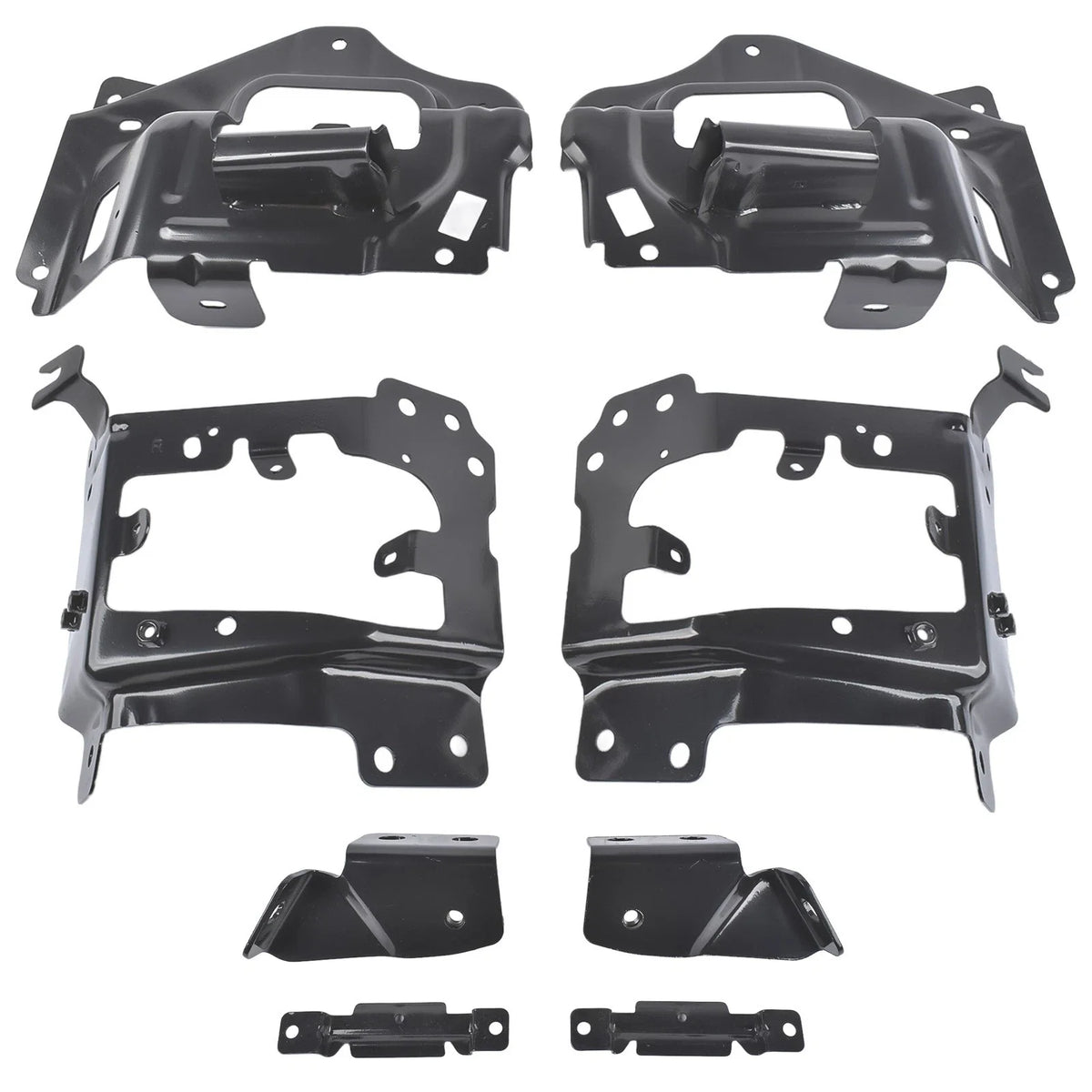 8Pcs Front Bumper Support & Mount Bracket Set for Chevy Silverado 1500 (2014–2015)
