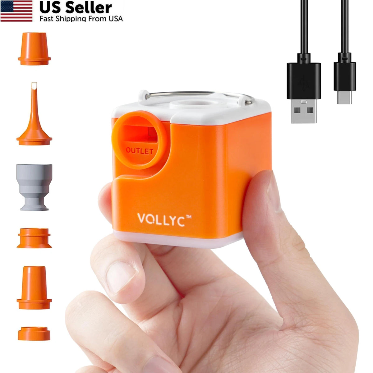 Portable Air Pump for Inflatables (2400mAh)
