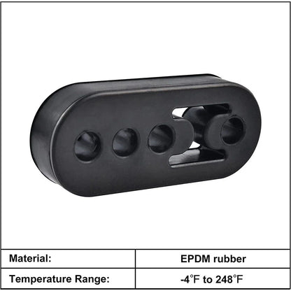 2Pc Polyurethane Rubber Exhaust Hangers - Adjustable Universal Fit