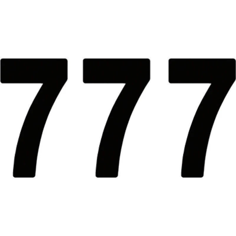 Pro Numbers Black for Factory Effex (04-2577)