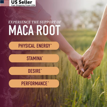 Maca Root Gummies for Drive Performance & Energy Support (60 Count)