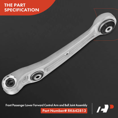 Front Right Lower Control Arm for Audi S8 A8 Quattro (2013–2018) 4H0407152A 4H0407152B 4H0407152C RK642813