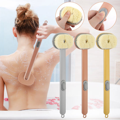 Bath Shower Brush for Body Exfoliation (Long Handle, Soft Bristles)