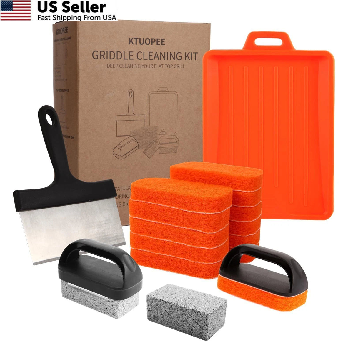 18-Piece Griddle Cleaning Kit for Blackstone Flat Top Grill