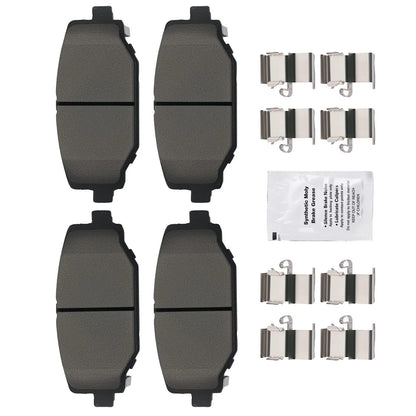 Set of 4 Rear Ceramic Brake Pads for Dodge Grand Caravan Journey (2012–2020) D1596