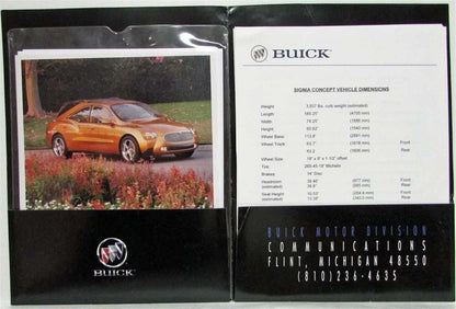 Media Information Press Kit for Buick Signia Concept Car (1998)