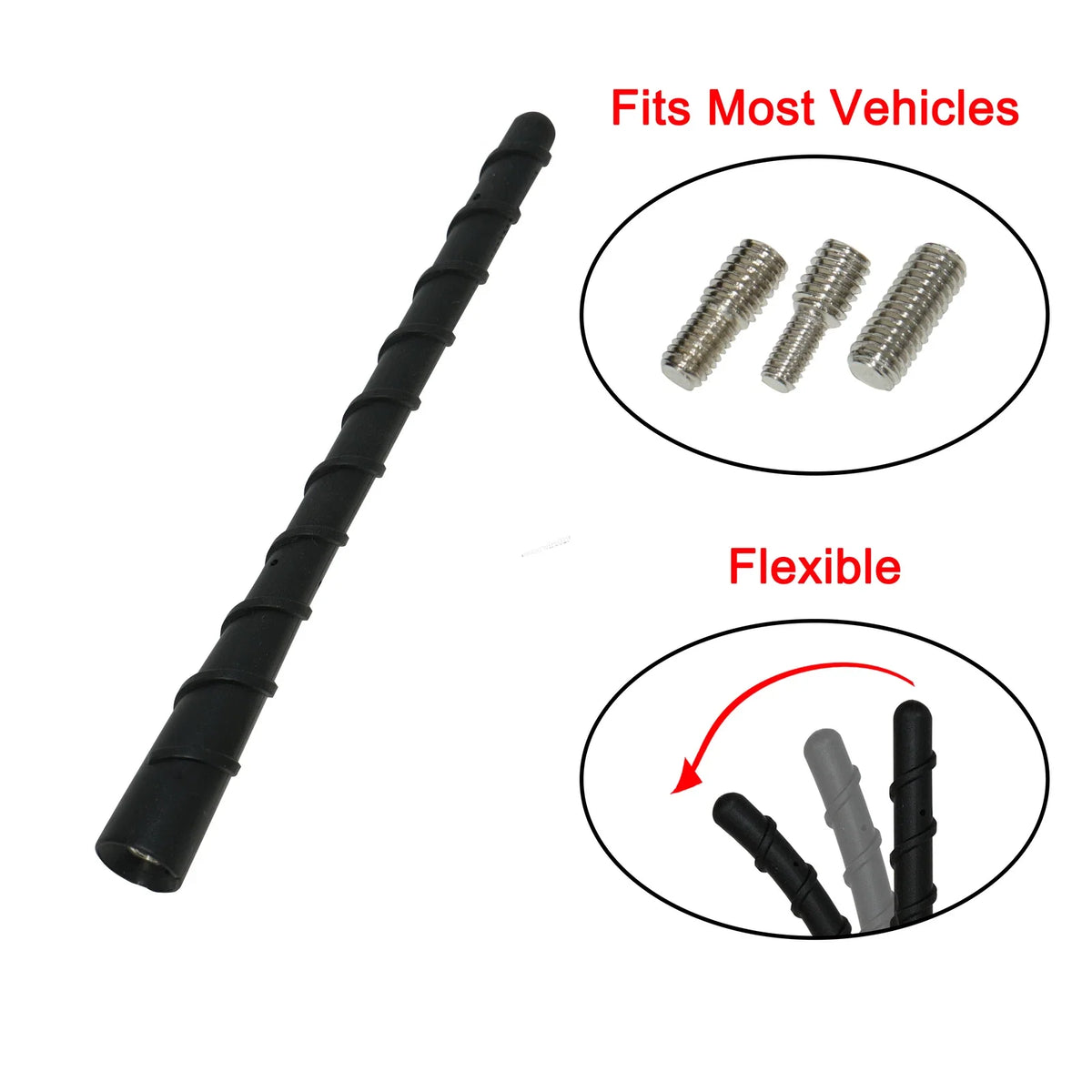 Black 7" Stubby Antenna for 2008–2015 Buick Enclave