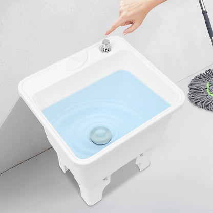 Mop Sink Service Basin for Freestanding Sink (15.7" x 14" x 16.9")