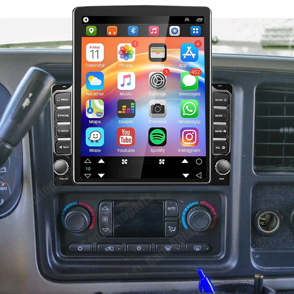 9.7" Stereo for Chevy Avalanche (2003–2006) Android 13, Apple CarPlay, WiFi