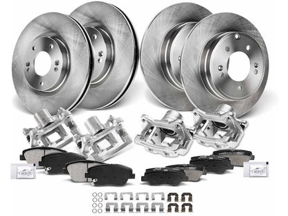 Set of 4 Brake Pads Rotors Calipers for Hyundai Sonata (2012–2015) 41634RQXN