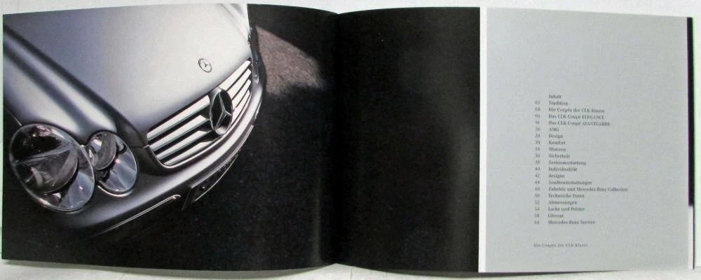 Mercedes-Benz CLK-Class Coupe Sales Brochure (2004) - German Text