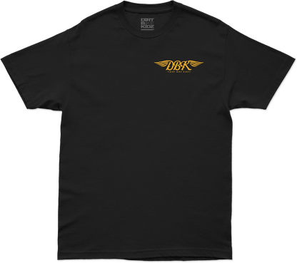 Goldwings Tee for Motorcycle (AT-GOLDWINGS-S) - Small - Black