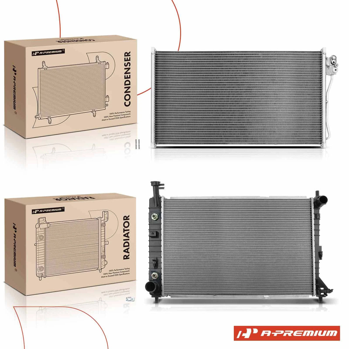 Cooling Kit for Ford Mustang V6 (F7ZH8005CC, F8ZH8005CA, F8ZZ8005CA)