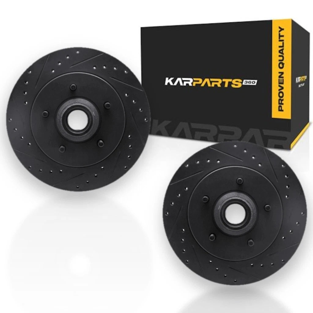 Rotor Set for Ford Expedition (1997–2000) | Drilled and Slotted | ALX-PAU-DF-8002-54067-CLA2