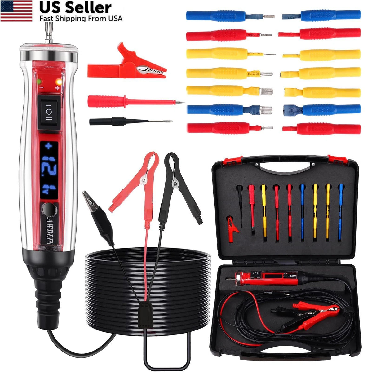 Power Circuit Probe Tester Kit for Automotive (LCD Digital)