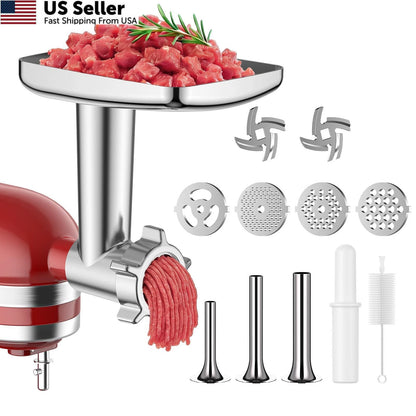 Meat Grinder Attachment for KitchenAid Stand Mixer (Fits All Models)