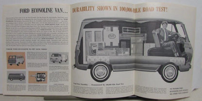 Sales Brochure Folder for 1964 Ford Econoline Van Truck