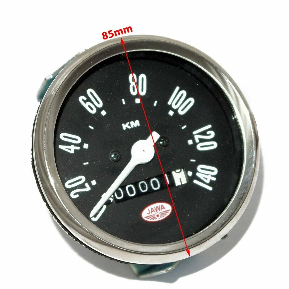 Black Face Jawa Logo Speedometer for CZ Motorcycle (140 Kph)