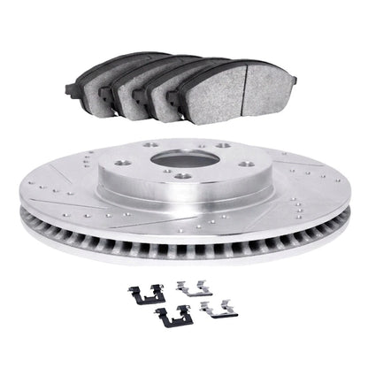 Rotor Set Front for BMW 320i (2012–2013) ALX-PAU-DF-7512-31089-CLA5 Vented Drilled Slotted