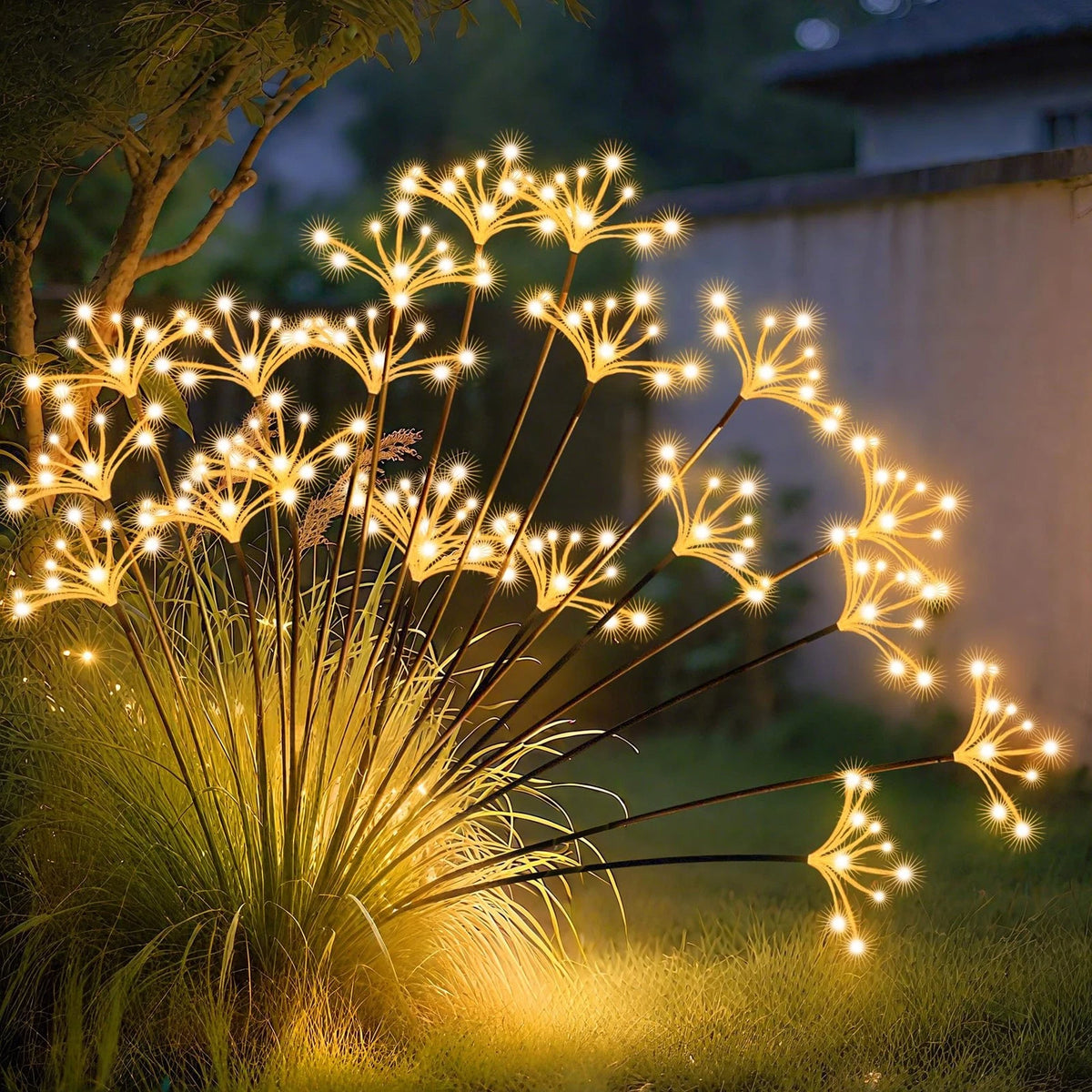 2X Solar Garden Lights for Swaying Starburst Effect (Water Resistant)