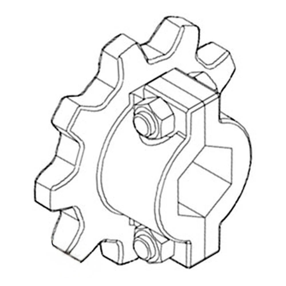 Sprocket for Feeder Chain (Split, Hardened)