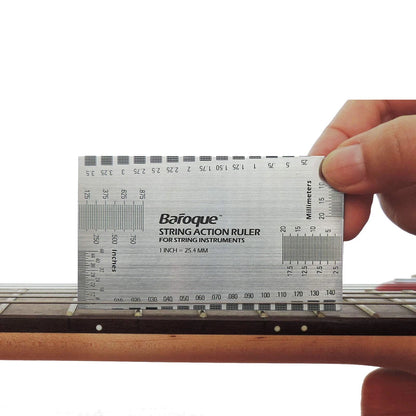 Baroque Stringed Instrument Action Ruler Gauge for Luthier Measuring Tool