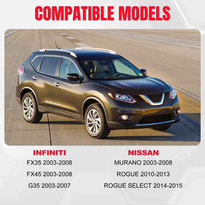 Chrome Door Handle for Nissan Murano (2003–2007) & Rogue (2008–2012)