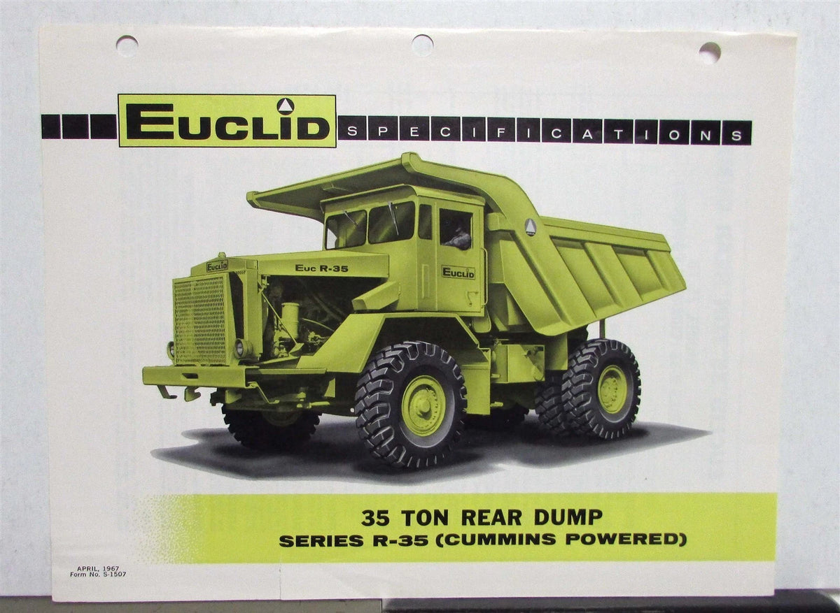 Rear Dump for Euclid 35 Ton R-35 (1967)