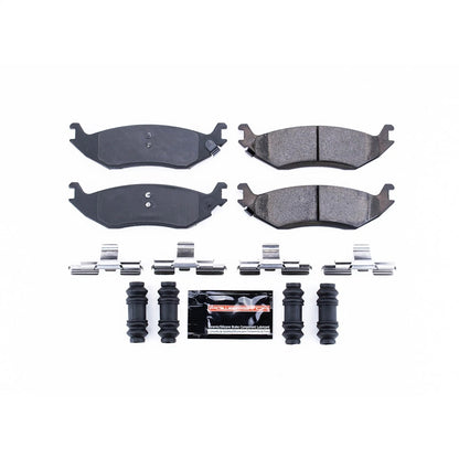 Set of 2 Powerstop Z23-898 Brake Pads for Dodge Durango Ram 1500 Van (2002–2003)
