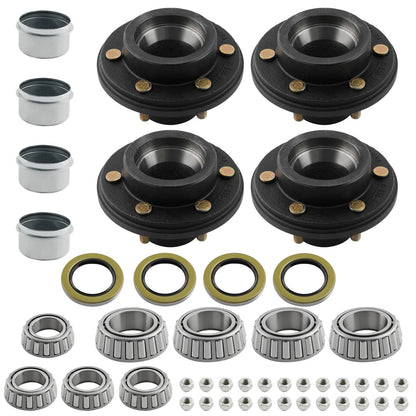 6 Lug Idler Bearings Seals Kit for Mobile Home Trailer (NXVCJ7)