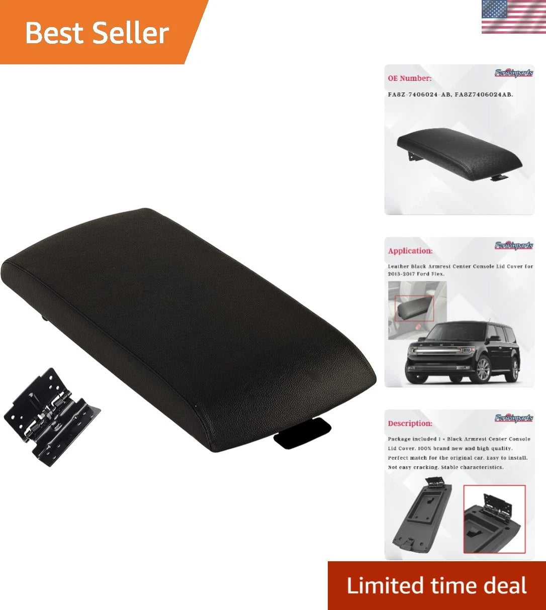 Armrest Center Console Lid for Ford Flex (2013–2019)