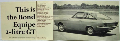 Sales Folder for 1968 Bond Equip 2-Litre GT