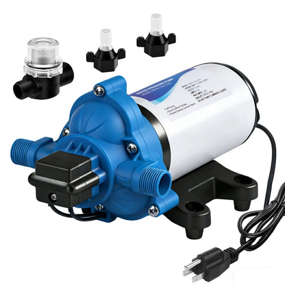 4GPM 50PSI Diaphragm Pump for RV Camper (110V)