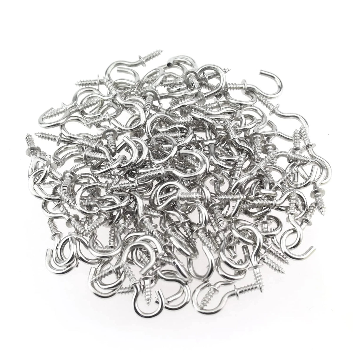 120 Pieces Cup Screw-in Ceiling Hanging Hooks for Various Applications